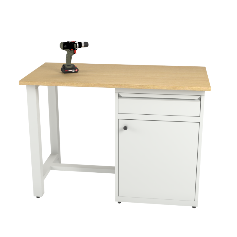 Banc de lucru 1200 mm cu dulap 1 usa si 1 sertar WorkB 1200-1D1S.max