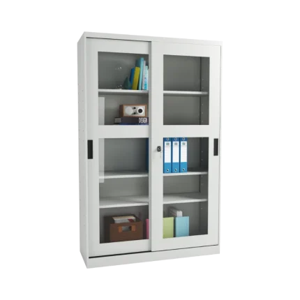 Dulap metalic pentru depozitare cu usi glisante si plexi DEPO GP – 1900.max